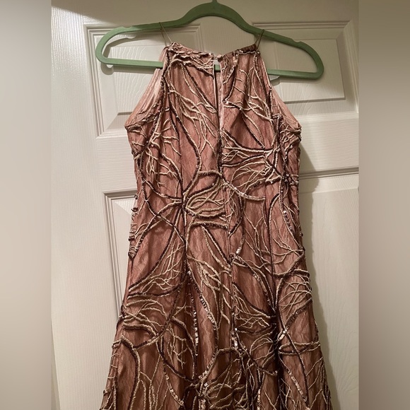 Aidan Mattox Mauve Champagne Evening Gown - Picture 9 of 9